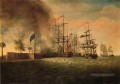 Attaque de Sir Peter Parker contre le fort Moultrie Batailles navale